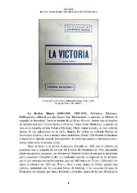 La Revista Blanca (1899-1905; 1923-1938) [Semblanza] / Ignacio C. Soriano Jiménez | Biblioteca Virtual Miguel de Cervantes