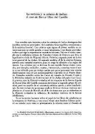 La retórica y la crónica de Indias: el caso de Bernal Díaz del Castillo / James Ray Green | Biblioteca Virtual Miguel de Cervantes