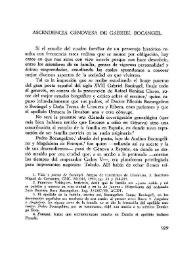 Ascendencia genovesa de Gabriel Bocángel / Jaime Sánchez Romeralo | Biblioteca Virtual Miguel de Cervantes