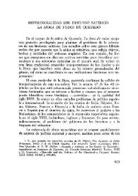 Referencialidad del discurso satírico: "La hora de todos" de Quevedo / Lía Schwartz Lerner | Biblioteca Virtual Miguel de Cervantes