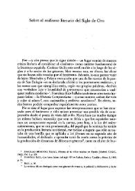 Sobre el realismo literario del Siglo de Oro / Luisa López Grigera
 | Biblioteca Virtual Miguel de Cervantes