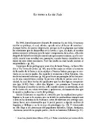 En torno a "La tía Tula" / Paciencia Ontañón de Lope Blanch | Biblioteca Virtual Miguel de Cervantes