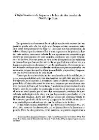 "Torquemada en la hoguera" a la luz de dos teorías de Northrop Frye / Pierre L. Ullman | Biblioteca Virtual Miguel de Cervantes