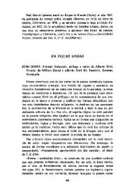 En pocas líneas / Horacio Salas | Biblioteca Virtual Miguel de Cervantes