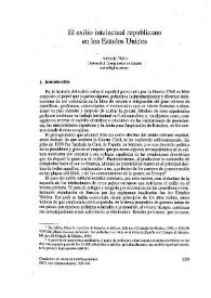 El exilio intelectual republicano en los Estados Unidos / Antonio Niño Rodríguez | Biblioteca Virtual Miguel de Cervantes