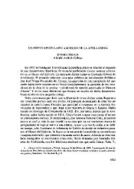 Un nuevo epistolario amoroso de la Avellaneda / Rosario Rexach | Biblioteca Virtual Miguel de Cervantes