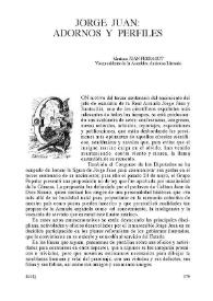 Jorge Juan: adornos y perfiles / Mariano Juan Ferragut | Biblioteca Virtual Miguel de Cervantes