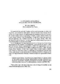 La influencia de "Rayuela" en algunos textos argentinos / Rita Gnutzmann | Biblioteca Virtual Miguel de Cervantes