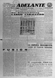Adelante : Órgano del Partido Socialista Obrero Español de B.-du-Rh. (Marsella). Año I, núm. 35, 24 de junio de 1945 | Biblioteca Virtual Miguel de Cervantes