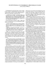  De Lope de Rueda y su homónimo el pregonero de Toledo  / Jaime Sánchez Romeralo | Biblioteca Virtual Miguel de Cervantes