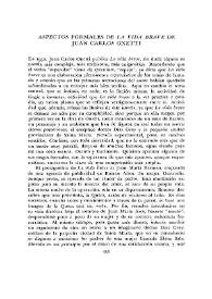  Aspectos formales de "La vida breve" de Juan Carlos Onetti  / James E. Irby | Biblioteca Virtual Miguel de Cervantes