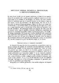  Sintaxis verbal española, peninsular e hispanoamericana  / Harri Meier | Biblioteca Virtual Miguel de Cervantes
