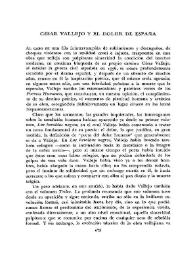  César Vallejo y el dolor de España  / Ioana Patrascu Gavrilescu | Biblioteca Virtual Miguel de Cervantes