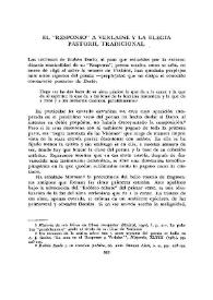  El «Responso» a Verlaine y la elegía pastoril tradicional  / Alan S. Trueblood | Biblioteca Virtual Miguel de Cervantes
