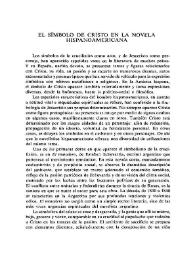 El símbolo de Cristo en la novela hispanoamericana  / Rosa M. Cabrera | Biblioteca Virtual Miguel de Cervantes