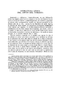 Estructura léxica del "Diván del Tamarit"  / Domnita Dumitrescu | Biblioteca Virtual Miguel de Cervantes
