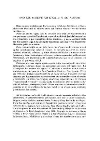 "No me mueve mi Dios…" y su autor  / John V. Falconieri | Biblioteca Virtual Miguel de Cervantes