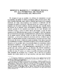 Herencia barroca y novedad rococó en "La Petimetra", de Nicolás Fernández de Moratín  / Mario Hernández Sánchez | Biblioteca Virtual Miguel de Cervantes