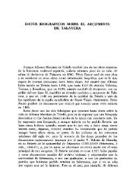 Datos biográficos sobre el arcipreste de Talavera  / Derek W. Lomax | Biblioteca Virtual Miguel de Cervantes