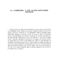La "Najerense" y los cantos noticieros cidianos  / H. Salvador Martínez | Biblioteca Virtual Miguel de Cervantes