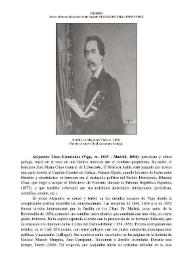 Alejandro Chao Fernández (Vigo, ca. 1835 - Madrid, 1894) [Semblanza] / Xurxo Martínez González | Biblioteca Virtual Miguel de Cervantes