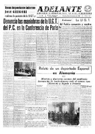 Adelante : Órgano del Partido Socialista Obrero Español de B.-du-Rh. (Marsella). Año II, núm. 55, 8 de noviembre de 1945 | Biblioteca Virtual Miguel de Cervantes