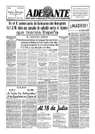 Adelante : Órgano del Partido Socialista Obrero Español de B.-du-Rh. (Marsella). Año II, núm. 90, 19 de julio de 1946 | Biblioteca Virtual Miguel de Cervantes