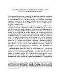Nuevas consideraciones sobre Andrés Bello traductor de poesía italiana / Giuseppe Carlo Rossi | Biblioteca Virtual Miguel de Cervantes