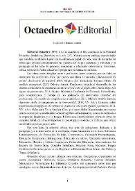 Editorial Octaedro (1991-) [Semblanza] / Blanca Ripoll Sintes | Biblioteca Virtual Miguel de Cervantes