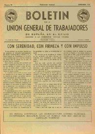 U.G.T. : Boletín de la Unión General de Trabajadores de España en Francia. Núm. 35, septiembre de 1947 | Biblioteca Virtual Miguel de Cervantes
