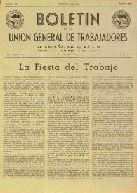 U.G.T. : Boletín de la Unión General de Trabajadores de España en Francia. Núm. 43, mayo de 1948 | Biblioteca Virtual Miguel de Cervantes
