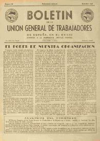 U.G.T. : Boletín de la Unión General de Trabajadores de España en Francia. Núm. 52, febrero de 1949 | Biblioteca Virtual Miguel de Cervantes