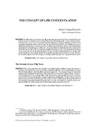 "The concept of Law". Cincuenta años | Biblioteca Virtual Miguel de Cervantes