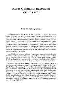 Mario Quintana: trayectoria de una voz / Santiago Kovadloff | Biblioteca Virtual Miguel de Cervantes