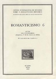 Romanticismo 6 : actas del VI Congreso (Nápoles, 27-30 de marzo de 1996). El costumbrismo romántico | Biblioteca Virtual Miguel de Cervantes
