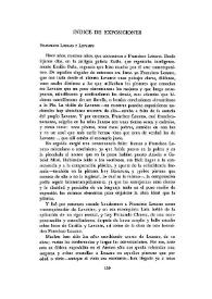 Cuadernos Hispanoamericanos, núm. 190 (octubre  1965). Índice de exposiciones / Manuel Sánchez-Camargo | Biblioteca Virtual Miguel de Cervantes