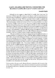 Gazing, Reading and Writing: Positioning the Reader in Leopoldo Alas's "Un documento" / Jennifer Smith | Biblioteca Virtual Miguel de Cervantes