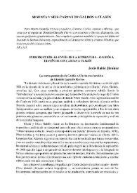 Sesenta y seis cartas de Galdós a Clarín / Jesús Rubio Jiménez, Alan E. Smith | Biblioteca Virtual Miguel de Cervantes