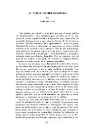 La unidad de Hispanoaméricana / Jaime Delgado | Biblioteca Virtual Miguel de Cervantes