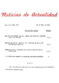 Noticias de Actualidad. Núm. 116, 24 de mayo de 1950 | Biblioteca Virtual Miguel de Cervantes