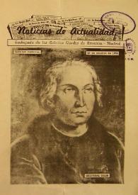 Noticias de Actualidad. Edición especial, 12 de octubre de 1950 | Biblioteca Virtual Miguel de Cervantes