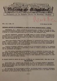 Noticias de Actualidad. Núm. 37, 15 de marzo de 1951 | Biblioteca Virtual Miguel de Cervantes