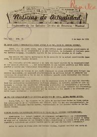 Noticias de Actualidad.  Núm. 56, 2 de mayo de 1951 | Biblioteca Virtual Miguel de Cervantes
