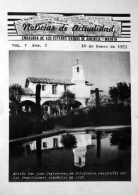 Noticias de Actualidad.  Núm. 2 , 10 de enero de 1953 | Biblioteca Virtual Miguel de Cervantes