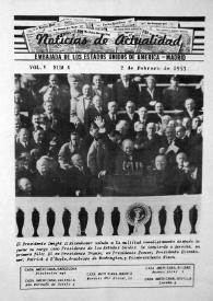 Noticias de Actualidad. Núm. 4, 2 de febrero de 1953 | Biblioteca Virtual Miguel de Cervantes