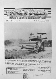 Noticias de Actualidad. Núm. 8, 2 de marzo de 1953 | Biblioteca Virtual Miguel de Cervantes