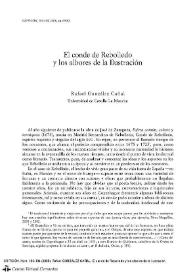 El Conde de Rebolledo y los albores de la Ilustración / Rafael González Cañal | Biblioteca Virtual Miguel de Cervantes