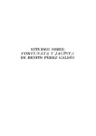"Fortunata y Jacinta" en gestación: de la versión Alpha a la versión Beta del manuscrito galdosiano / Mercedes López-Baralt | Biblioteca Virtual Miguel de Cervantes