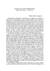 Hacia un texto depurado de "Fortunata y Jacinta" / Pedro Ortiz Armengol | Biblioteca Virtual Miguel de Cervantes