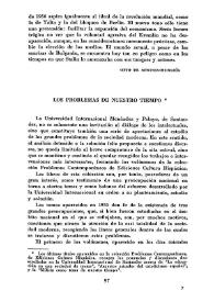 Los problemas de nuestro tiempo / Raúl Chávarri | Biblioteca Virtual Miguel de Cervantes